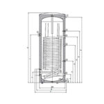 Technische Illustration Wassererwärmer ST-400DE